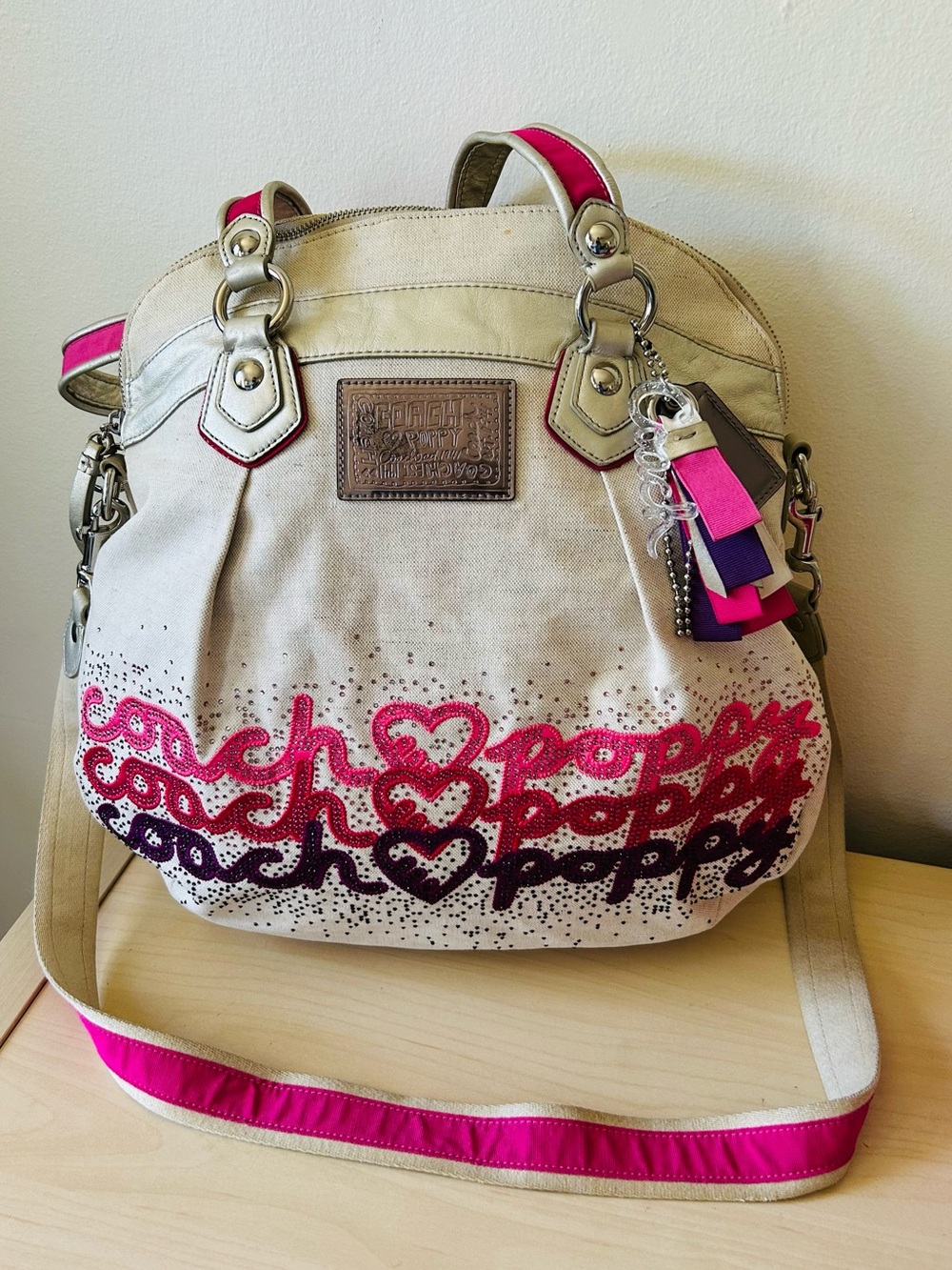 Coach Poppy Rhinestone Large
